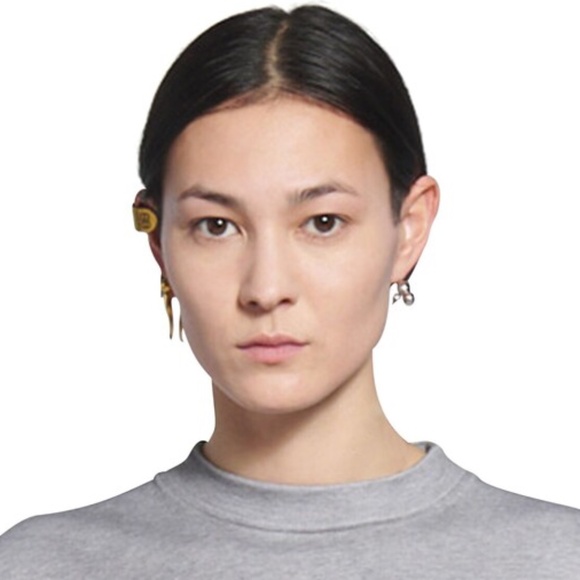 Balenciaga BB Ear Clip Cuff Brass - Picture 2 of 8